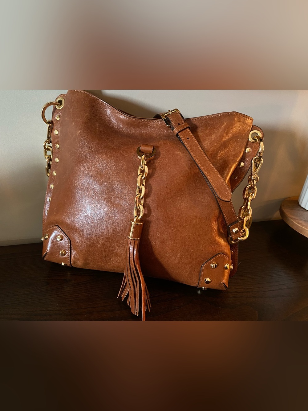 Michael Kors Leather Tassel Bag
